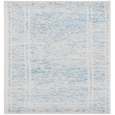 Safavieh Tulum Collection runner rug featuring ivory and turquoise Moroccan boho design, 2x7 feet, with intricate patterns and soft texture.