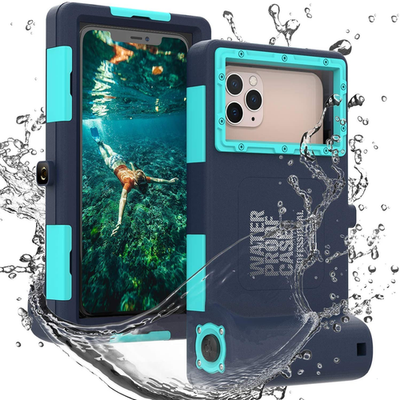 Waterproof diving phone case for iPhone 13-17, clear protective case by Unbranded designed for underwater use and water resistance.
