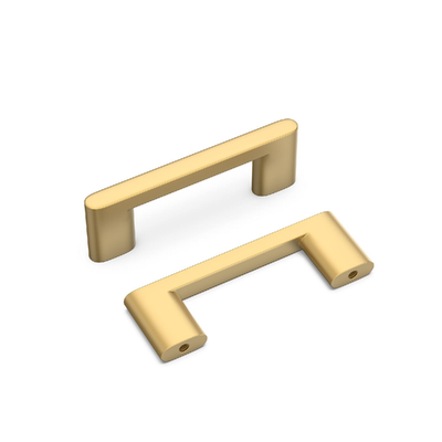homdiy 20 pack matte gold 3 inch cabinet pulls brushed brass kitchen hardware metal modern style