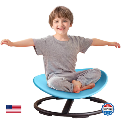 Gakinune kids sensory spinning chair for autism, colorful sit-and-spin swivel chair designed for children ages 3 and up.