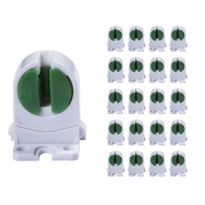 MZyoyo T5 LED fluorescent tube lamp holder, 20-pack, showing the plastic lampholder with metal contacts for T5 tubes