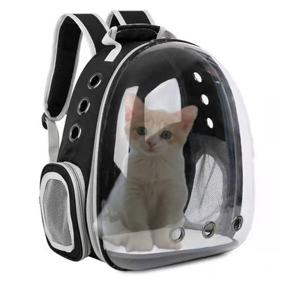 Transparent space capsule animal carrier backpack by ZYHOAOE with a bubble design, suitable for small pets and travel.