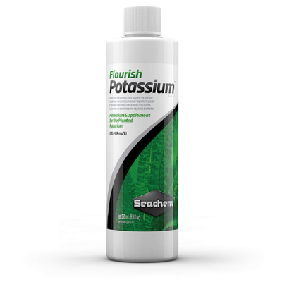 Seachem Flourish Potassium 500ml freshwater aquarium plant fertilizer bottle