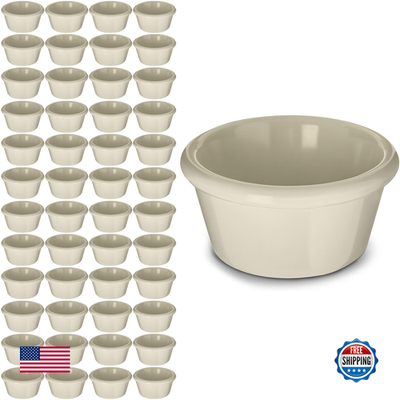 Carlisle FoodService Products plastic ramekins sauce bowl for catering and kitchen use, with a clear, durable design.
