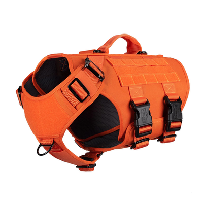 Icefang GN3 tactical dog harness with Molle vest, 6X buckles, handle, and 3/4 body coverage for durable pet safety and control.