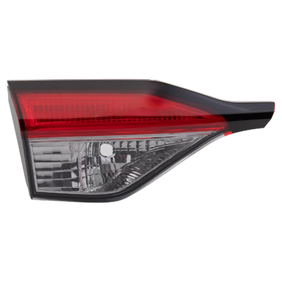 TRQ left inner tail light assembly for 2020-2022 Toyota Corolla with halogen bulb and DOT approval