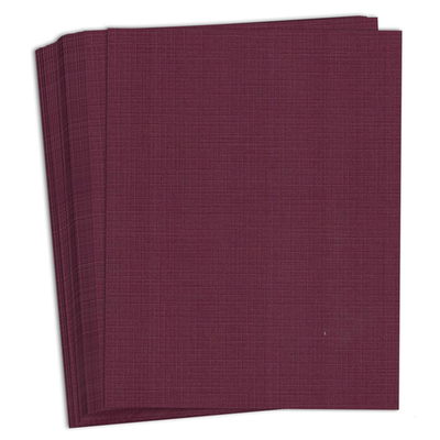 Hamilco colored cardstock paper 8.5x11 with linen texture, vibrant paper for crafts and printing projects.