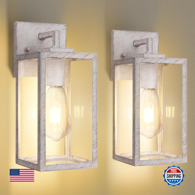 Outdoor wall light fixture by Imizdlum, waterproof exterior wall sconce with metal housing and glass cover for outdoor lighting.