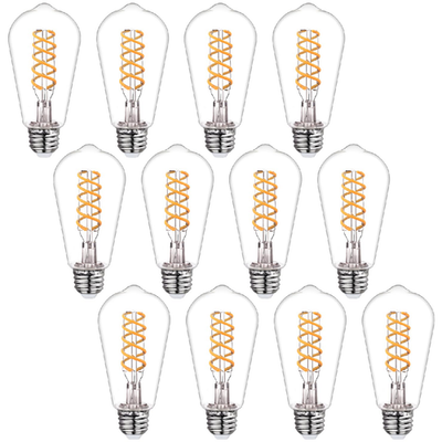 12-Pack LED Edison Bulbs MYEMITTING 40W E26 warm 2700K vintage filament light bulbs