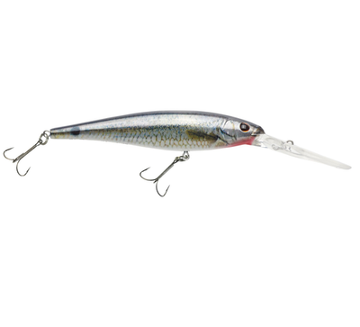 Berkley Flicker Minnow 9cm 5-pack realistic aluminum fishing lures in assorted colors with Plano storage box