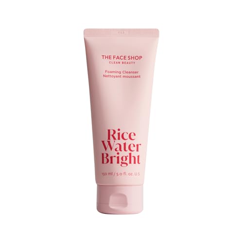 THE FACE SHOP Rice Water Bright Foaming Cleanser, Face Wash, 5.0 - Product Imagery