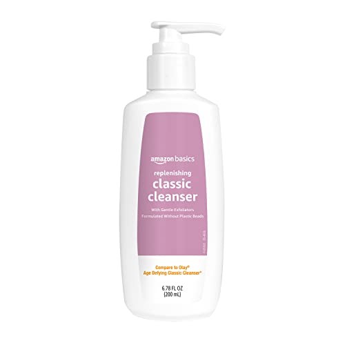 Amazon Basics Gentle Exfoliating Face Wash, Replenishing Daily - Product Imagery