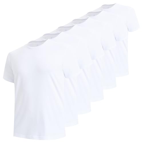 BAMBOO COOL Men's Undershirts Moisture Wicking Crewneck T Shirts - Product Imagery
