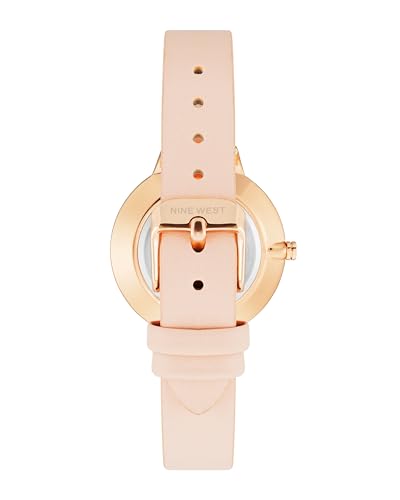 Nine West Women's Floral Dial Smooth Strap Watch - Product Imagery