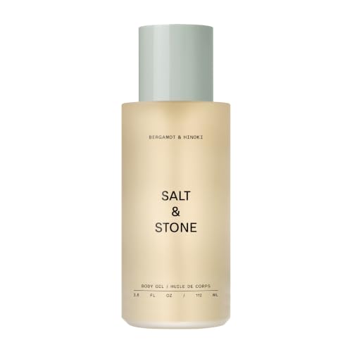 Salt Stone Hydrating Body Oil for Women Men Bergamot Hinoki - Salt & Stone Official Imagery - 1