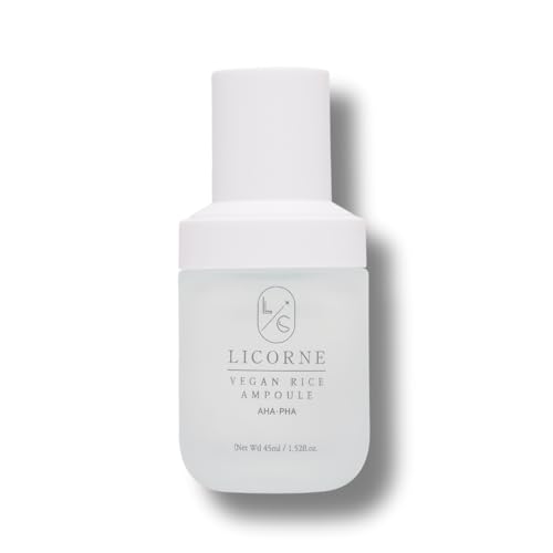 Licorne Rice Ampoule Skincare Serum 1.52 Fl Oz, Vegan Korean - Product Imagery