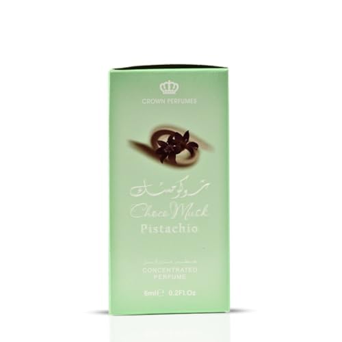 Al-Rehab Choco Musk Pistachio Perfume Oil Roll-On - 6ml (0.2 oz) - Product Imagery