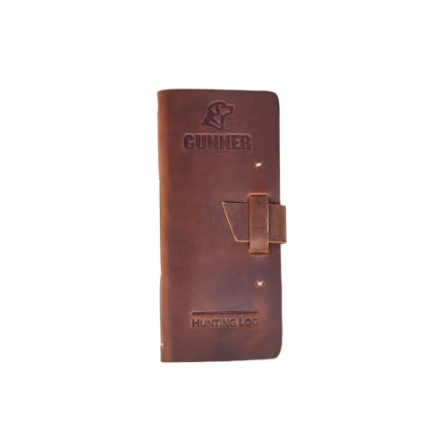 GUNNER Hunting Log Journal Notebook Premium Leather Field - Premium Selection Official Imagery - 1