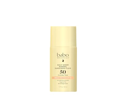 Babo Botanicals Daily Sheer Mineral Sunscreen Fluid SPF50 - Premium Selection Official Imagery - 1
