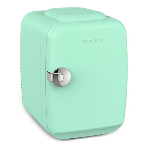 CROWNFUL Mini Fridge, 4 Liter/6 Can Portable Cooler and Warmer - Product Imagery