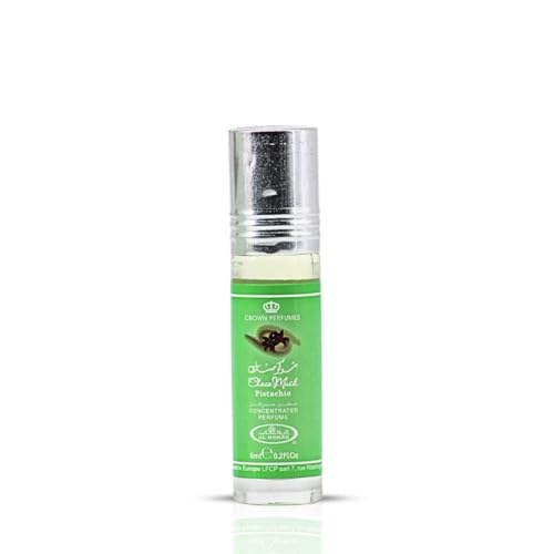 Al-Rehab Choco Musk Pistachio Perfume Oil Roll-On - 6ml (0.2 oz) - Product Imagery
