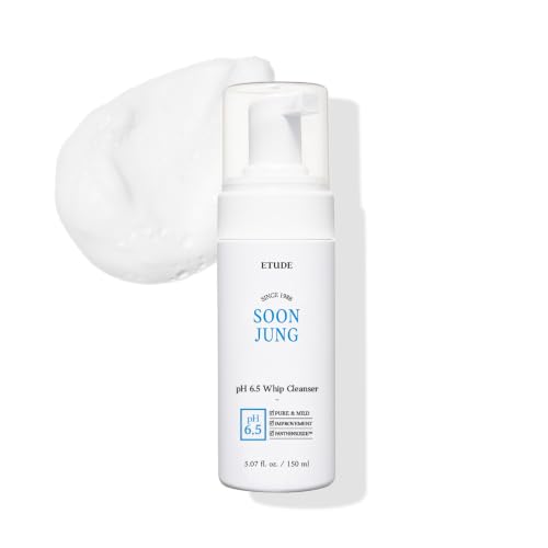 ETUDE SoonJung pH 6.5 Whip Face Cleanser for Sensitive Skin, 5... - Product Imagery