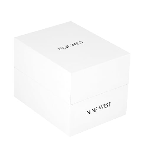 Nine West Women's Floral Dial Smooth Strap Watch - Product Imagery