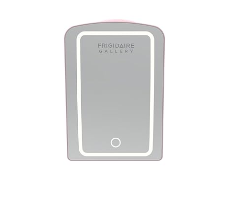 FRIGIDAIRE Mini Personal Fridge Cooler, LED Lighted Mirror, 6.5L - Product Imagery