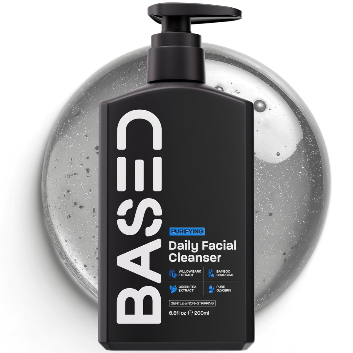 BASED Daily Facial Cleanser for Men - BASED BODYWORKS Official Imagery - 2