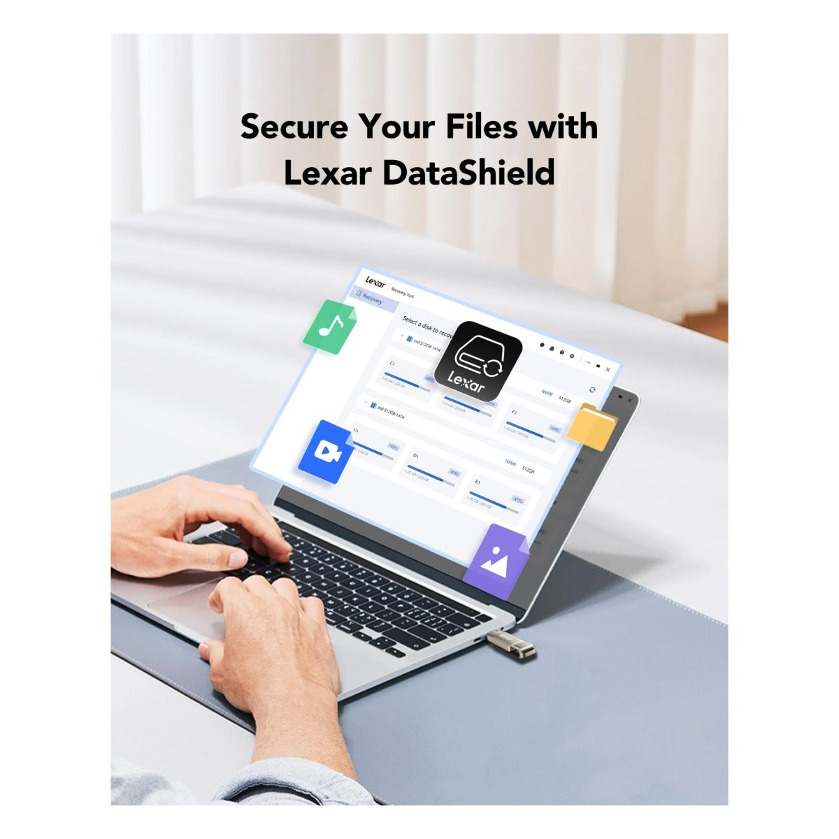 Lexar D40E 64GB Dual USB 3.2 Gen 1 Type - Official Lexar Product Imagery - View 7