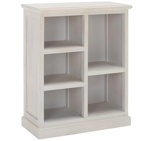 SAFAVIEH Furniture - Maralah 5-Shelf Storage Unit - White Washed - Product Imagery