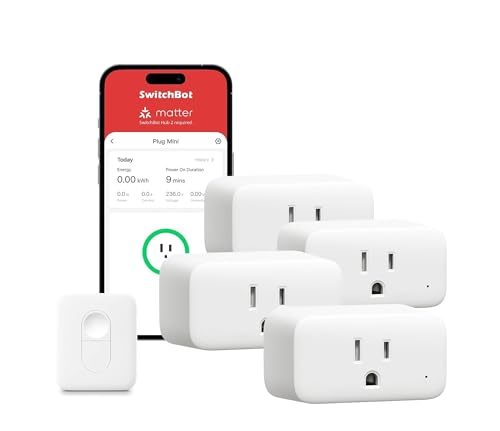 2025 New SwitchBot Smart Plug Mini 15A with Remote Energy - SwitchBot Official Imagery - 1