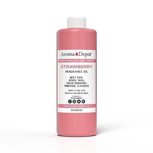 32 oz. Strawberry Fragrance Oil I Perfume I Skin Oil I Scented - Product Imagery