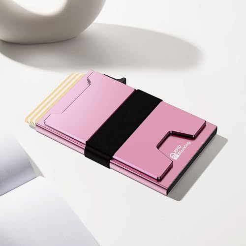 Smart Card Wallet for Men Slim: Minimalist Wallets RFID Blocking - Product Imagery