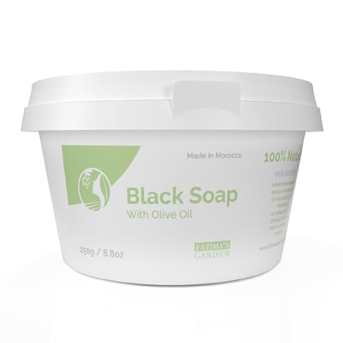 Fatima s Garden Olive Oil Black Soap - Fatima's Garden Official Imagery - 1