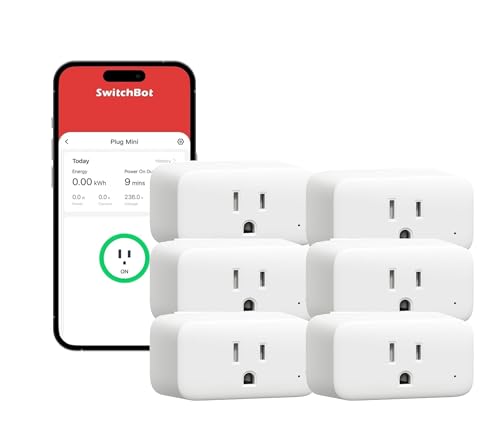 SwitchBot Smart Plug Mini 15A Energy Monitoring WiFi - SwitchBot Official Imagery - 1