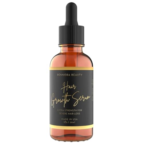 Rennora Extra Strength Hair Growth Serum Rosemary Castor Oil - RENNORA BEAUTY Official Imagery - 1