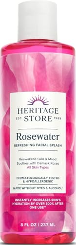HERITAGE STORE Rosewater - Refreshing Facial Splash for Glowing - Product Imagery
