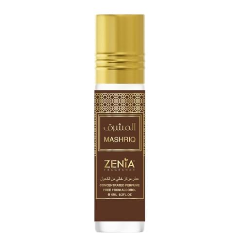 Zenia Mashriq Perfume Oil Roll-On – 6ml / 0.2oz | Long Lasting - Product Imagery
