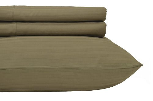 Royal Hotel Stripe Brown 580-Thread-Count 2pc / Pair - Product Imagery