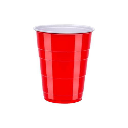 Amazon Basics Sturdy Disposable Plastic Party Cups for Cold - Product Imagery