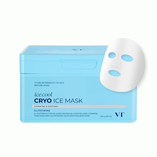 VT COSMETICS Cryo Ice Cool Mask, 30 Sheets, Hydrating Korean F... - Product Imagery