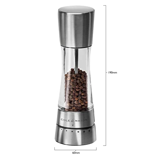 Cole & Mason Derwent Pepper Mill Adjustable Grind Select 6 - Product Imagery