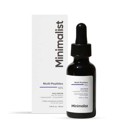Minimalist Multi Peptide + Hyaluronic Acid Anti Aging Serum for Crow's Feet, - Minimalist Official Product View 1