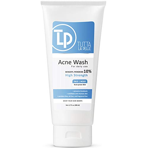 Benzoyl Peroxide Body Wash 10% - Acne Face Wash & Acne Body Wash - Product Imagery