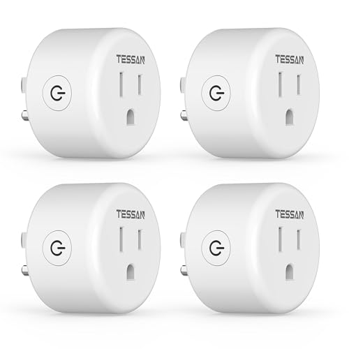 TESSAN WiFi Smart Plug Wireless Timer Outlet 4 Pack - TESSAN Official Imagery - 1