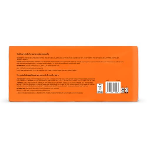 Amazon Basics Everyday Paper Napkins, 400 Count - Product Imagery
