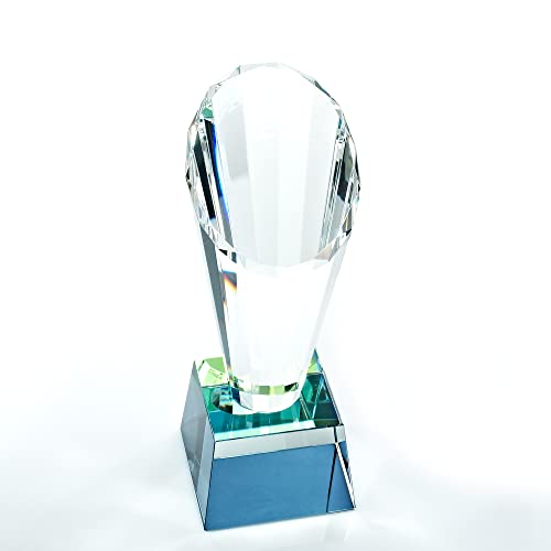 Baudville Engraved Crystal Spotlight Trophy - Clear Award - - Product Imagery