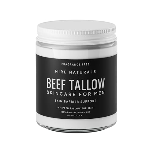 Beef Tallow Face Moisturizer for Men Grass Fed - Niré Naturals Official Imagery - 1