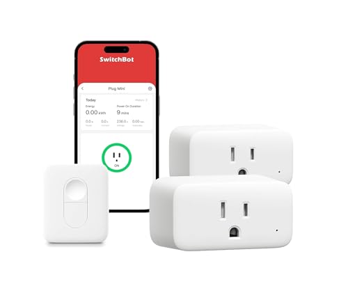 SwitchBot Smart Plug Mini 15A Energy Monitoring WiFi - SwitchBot Official Imagery - 1